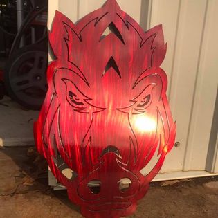 Metal Razorback Sign Metal Art – Ball Metal Fabrication & Hot Rods