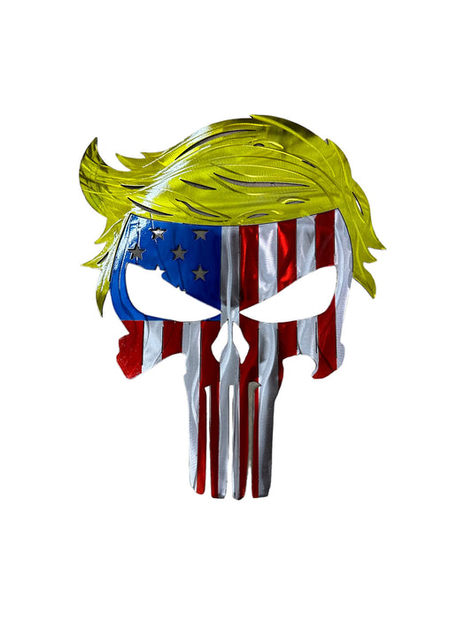 Trump Metal Skull Head